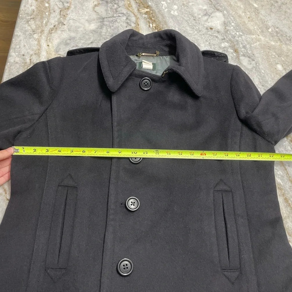 J.Crew Black Wool Peacoat Jacket Women’s XL - Picture 8 of 12